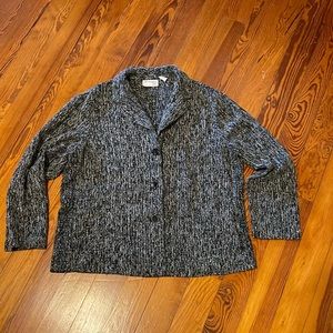 Classic Tweed Like Blazer